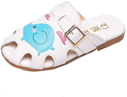 Mode Kinderen Jongens Meisjes Zomer Dier Lederen Slipper Casual Sandalen Schoenen blauw / 8