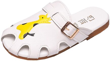 Mode Kinderen Jongens Meisjes Zomer Dier Lederen Slipper Casual Sandalen Schoenen geel / 10
