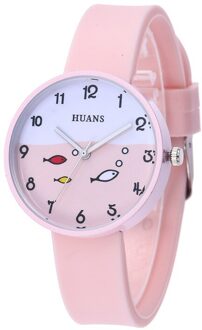 Mode Kinderen Studenten Horloges Kinderen Kids Horloge Jongens Meisjes Casual Cartoon Vis Quartz Polsband Kids t 4