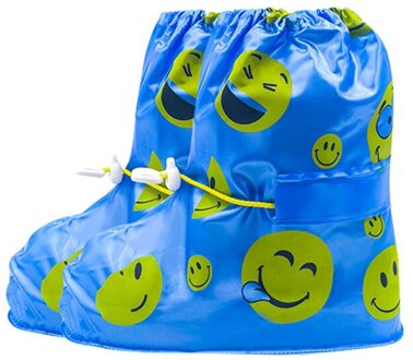 Mode kinderen Waterdichte antislip Rubber Schoen Cover regenseizoen schoen cover slijtvaste herbruikbare #3O29 XL