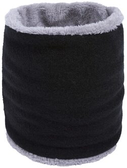 Mode Kinderen Winter Sjaal Dames Sjaals Warme Dikke Fluwelen Jongens En Meisjes Katoen O Ring Sjaal Man En Vrouwen hals Kraag zwart