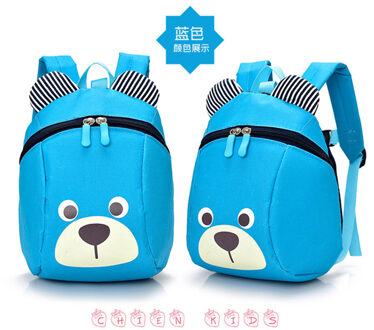 Mode Kleine Jongens Meisjes Peuter Rits School Rugzak Kids Kinderen Super Leuke Cartoon Boekentas lucht blauw