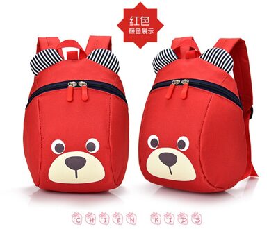 Mode Kleine Jongens Meisjes Peuter Rits School Rugzak Kids Kinderen Super Leuke Cartoon Boekentas Rood
