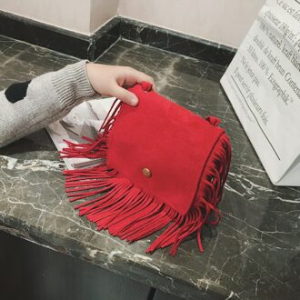 Mode Kwastje Mini Messenger Bag Kids Meisjes Handtassen Portemonnee Kinderen Schoudertassen Rood