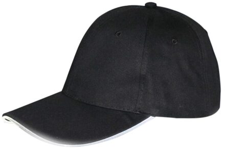 Mode LED Baseball Cap Batterij Operated Light Up Katoen Piekte Hoed Hoofddeksels Outdoor Sportkleding Met Verstelbare Rug Sluiting BW