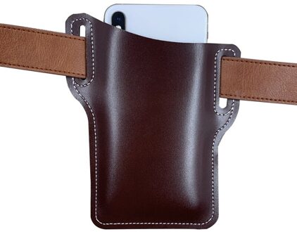 Mode Lederen Riem Loop Mannen Mobiel Loop Holster Case Riem Taille Tas Rekwisieten Lederen Portemonnee Telefoon Portemonnee 03