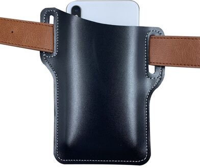 Mode Lederen Riem Loop Mannen Mobiel Loop Holster Case Riem Taille Tas Rekwisieten Lederen Portemonnee Telefoon Portemonnee 04
