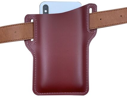 Mode Lederen Riem Loop Mannen Mobiel Loop Holster Case Riem Taille Tas Rekwisieten Lederen Portemonnee Telefoon Portemonnee 05