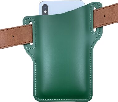Mode Lederen Riem Loop Mannen Mobiel Loop Holster Case Riem Taille Tas Rekwisieten Lederen Portemonnee Telefoon Portemonnee 08