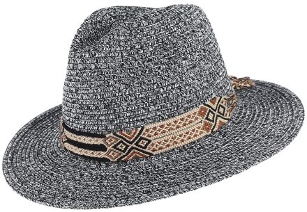 Mode Lente Zomer Hoeden Voor Mannen Retro Nationale Stijl Panama Top Hoed Bescherming Zon Strooien Hoed Heren Zomer Hoeden grijs dot