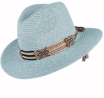 Mode Lente Zomer Hoeden Voor Mannen Retro Nationale Stijl Panama Top Hoed Bescherming Zon Strooien Hoed Heren Zomer Hoeden lucht blauw