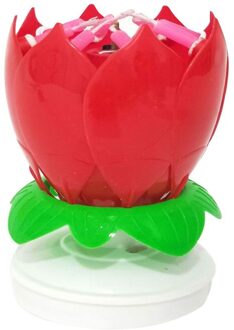 Mode Lotus Bloem Festival Muziek Verjaardagstaart Kaarsen Decoratieve Music Party