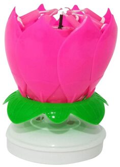 Mode Lotus Bloem Festival Muziek Verjaardagstaart Kaarsen Decoratieve Music Party