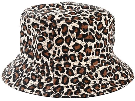 Mode Luipaard Print Emmer Hoed Visser Hoed Outdoor Reizen Zon Cap Hoeden Voor Mannen En Vrouwen Zomer Zonnehoed Vissen Hoeden khaki