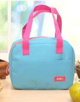 Mode Lunch Tas Draagbare Waterdichte Dikte Geïsoleerde Picknick Lunch Tas Kantoor Voedsel Opslag Handtas Vrouwen Mannen lucht blauw