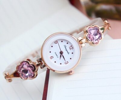 Mode Luxe Strass Horloges Vrouwen Rvs Quartz Armband Horloge Dames Jurk Horloges Gouden Klok Relogios paars