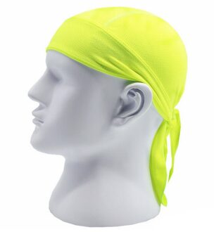 Mode Mannen Cool Beanie Snood Piraat Hoed Workout Fietsen Fiets Magic Hoofdband Quick Dry Bandana Hoeden Lxh fluorescence groen