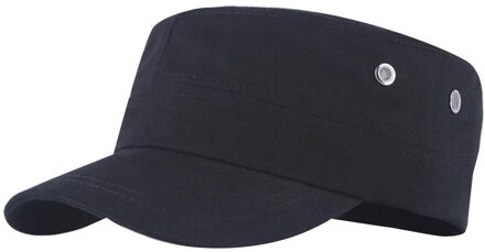 Mode Mannen Effen Kleur Platte Pet Outdoor Zon Bescherming Baseball Hoed Hiphop Uitgerust Cap Hoeden Voor Mannen Vrouwen slijpen zwart