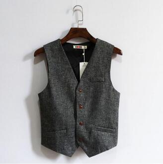 Mode Mannen Slim Pak Vest Business Jurk Effen Kleur Vest Koreaanse Vest Bruiloft Vest Man Kleding Maat 6XL 7XL Xxl