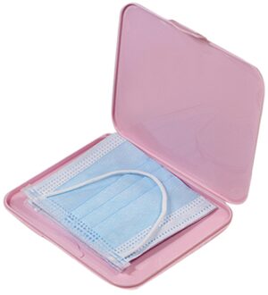 Mode Masker Cover Tas Draagbare Facemask Houder Gezichtsmasker Opbergdoos Case Besparen Masker Dozen Caja Para Guardar Mascarillas #5T2 roze