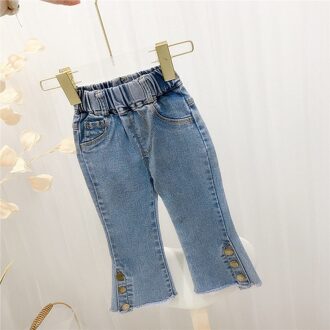 Mode Meisjes Kids Casual Lange Flare Jeans Broek Lente Herfst Kinderen Kindje Denim Broek Broek S12043 6T