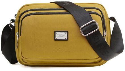 Mode Meisjes Kleine Messenger Bag Vrouwen Cross Body Bags Nylon Koppeling Purse Handtas Vrouw Casual Reizen Schoudertas Sac Een belangrijkste geel