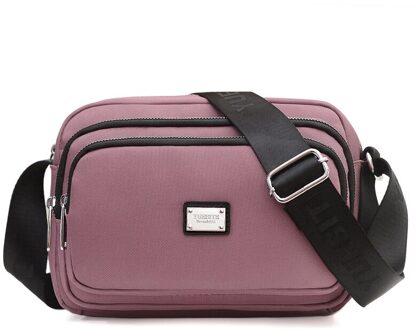 Mode Meisjes Kleine Messenger Bag Vrouwen Cross Body Bags Nylon Koppeling Purse Handtas Vrouw Casual Reizen Schoudertas Sac Een belangrijkste Roze