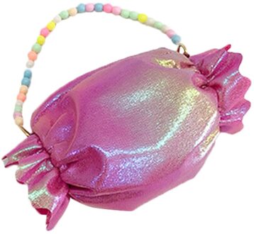 Mode Meisjes Kleine Schoudertas Meisje Taille Bag Kids Solid Tassel Handtas Baby Zomer Zakken roos