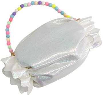 Mode Meisjes Kleine Schoudertas Meisje Taille Bag Kids Solid Tassel Handtas Baby Zomer Zakken wit