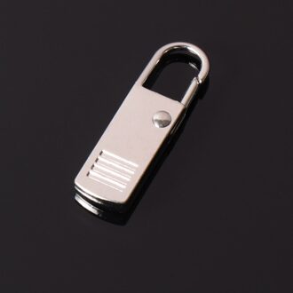 Mode Metalen Rits Hoofd Ritsen Lightning Purse Reparatie Kits Pull Voor Slider Diy Naaien Craft Naaien Kits Metal Zip HYX-09 zilver groot