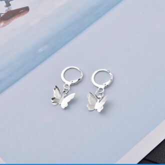 Mode Mooie Gouden Verzilverd Vlinder Oorbellen Voor Vrouwen Zomer Winter Romantische Oorbellen Sieraden Groothandelaren