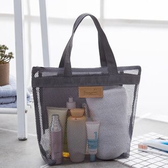 Mode Multifunctionele Mesh Strandtas Reizen Proable Waszak Cosmetische Zak Sport Zwemmen Kleding Opslag Handtas SPT4785GY