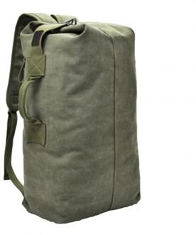 Mode Outdoor Reizen Bagage Leger Tas Draagbare Mannen Effen Kleur Canvas Rugzak Grote Capaciteit Sport Rugzak рюкзак мужской leger groen S