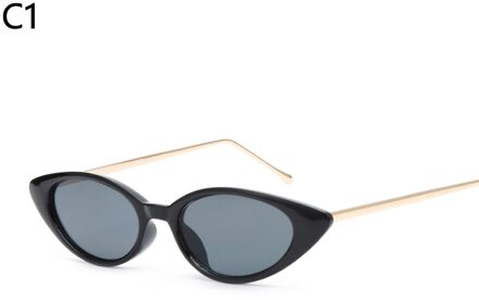 Mode Outdoor UV400 Eyewear Smalle Frame Zonnebril Zomer Vrouwen Sexy Kleine Klein Frame Driehoek Slagkracht Bril C1