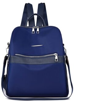 Mode Oxford Doek Rugzak Vrouwen Waterdichte Schooltas Casual Tiener Meisje Schoudertassen Vrouwelijke Rugzak Vrouwelijke Rugzak Blauw
