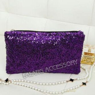 Mode Pailletten Handtas Vrouwen Feestavond Envelop Clutch Bags Purse Koppelingen Portemonnee Bolsa Feminina 671752 paars