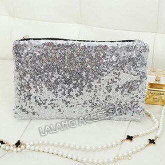 Mode Pailletten Handtas Vrouwen Feestavond Envelop Clutch Bags Purse Koppelingen Portemonnee Bolsa Feminina 671752 zilver