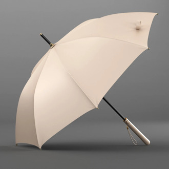 Mode Paraplu Vrouwen Uv Bescherming Olycat Winddicht Lange Handvat Parasol Golf Parasol Kleurrijke Outdoor Paraplu UPF50 + khaki