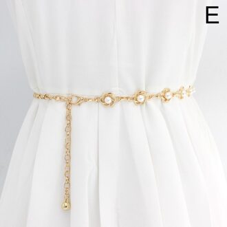 Mode Parel Riem Ketting Vrouwen Elegante Kralen Jurk Decoratieve Riemen Voor Vrouwen Dunne Tailleband Dames Kleding Accessoires