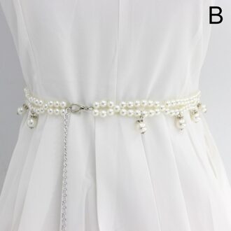Mode Parel Riem Ketting Vrouwen Elegante Kralen Jurk Decoratieve Riemen Voor Vrouwen Dunne Tailleband Dames Kleding Accessoires