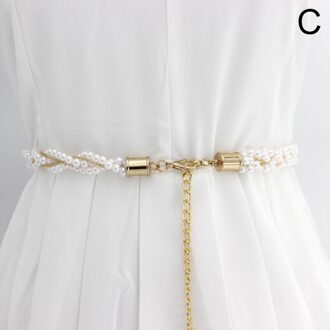 Mode Parel Riem Ketting Vrouwen Elegante Kralen Jurk Decoratieve Riemen Voor Vrouwen Dunne Tailleband Dames Kleding Accessoires