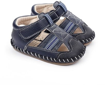 Mode Pasgeboren Baby Jongens Sandalen Zomer Baby Kids Soft Crib Schoenen Sneakers Meisjes Anti Slip Sandalen Schoenen Blauw / 0-6 months