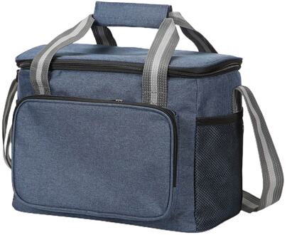 Mode Picknick Tas Effen Kleur Grote Capaciteit Lunch Tas Multifunctionele Voedsel Geïsoleerde Thermische Zak Voor Camping Picknick Wandelen marine