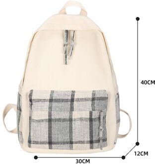 Mode Plaid Schooltassen Voor Tiener Meisjes Jongens Schooltas Rugzak Canvas School Rugzakken Kids Kind Tas Reizen Rugzakken Grijs