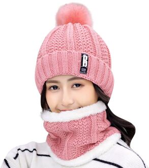 Mode Plus Fluwelen Gebreide Handschoen Sets Herfst En Winter Verdikking Sjaal Om Warm EEN Paar Mensen Gebreide Wol cap Set