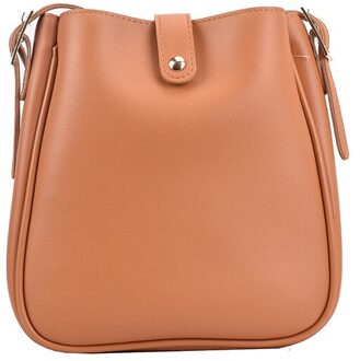 Mode Pu Lederen Emmer Tassen Voor Vrouwen Trending Crossbody Schouder Handtassen Vrouwelijke Eenvoudige Stijl Hand Pack oranje