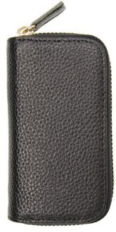 Mode Pu Lederen Sleutel Portemonnee Kaarthouder Business Organizer Huishoudster Sleutelhanger Portemonnees Mannen Vrouwen Pocket Autosleutels Bag zwart