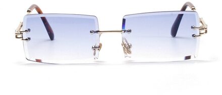 Mode Randloze Zonnebril Cat Eye Driver Bril Vintage Vissen Zonnebril Shades Eyewear Gradiënt Zonnebril