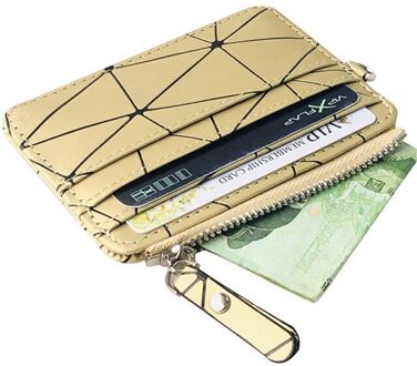 Mode Reizen Pu Lederen Bank Business Id Card Wallet Rits Portemonnee Portemonnee Oortelefoon Houder Pouch Voor Vrouwen mannen geel