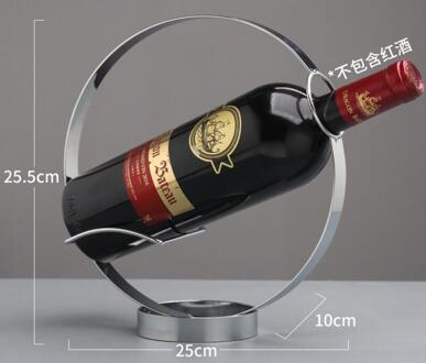 Mode Roestvrij Staal Wijnrek Mode Wijnrek Eenvoudige Elegante Theroom Bar Wijnrek grijs